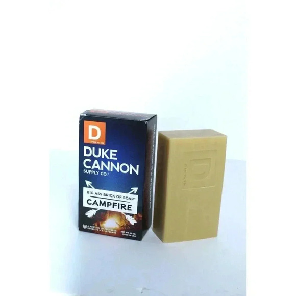 Duke Cannon Great American Frontier Men's Big Brick of Soap - Campfire, 10oz New - Picture 8 of 8